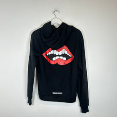 Chrome Hearts Black Matty Boy Silver Tooth Hoodie Size S