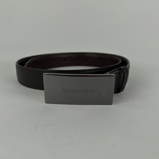 Dolce & Gabbana Brown Belt Size 32
