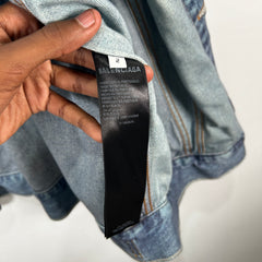 Balenciaga Light Blue Trompe-l'œil Jean Jacket Size 2