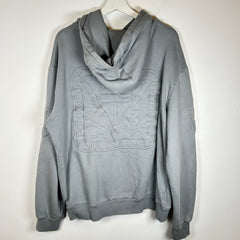 Louis Vuitton Grey Virgil Embroidered Hoodie Size M