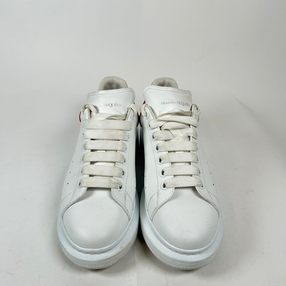 Alexander McQueen White/Red Sneaker Size 40.5