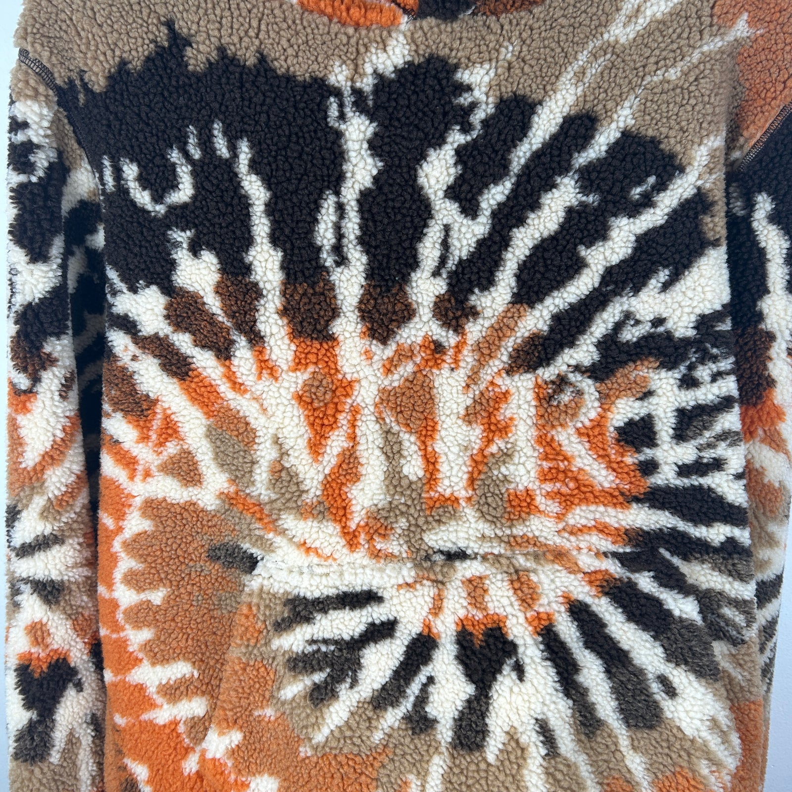 Amiri Sherpa Fleece Tye Dye Hoodie Size S