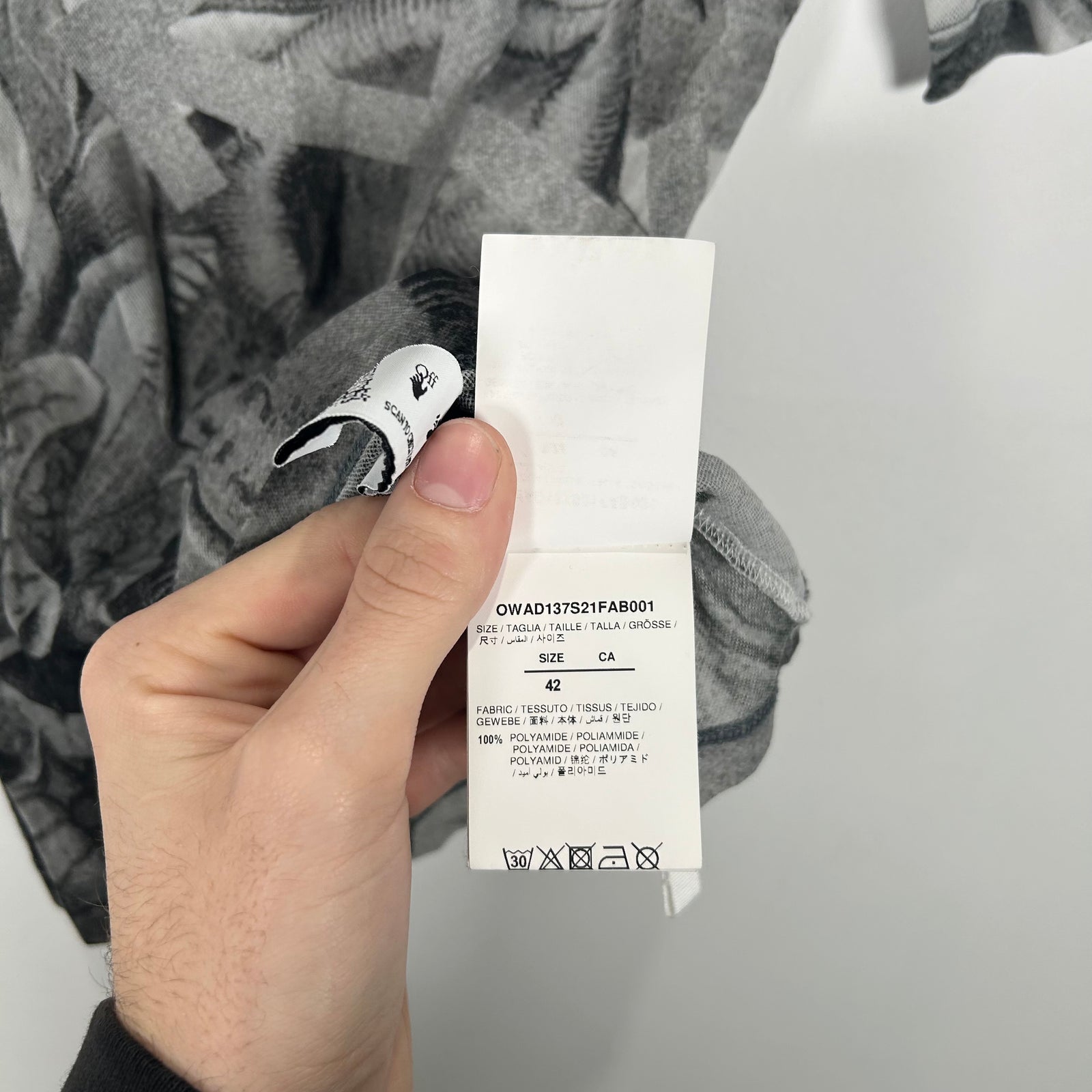 Off-White Garden Mesh Top Size M