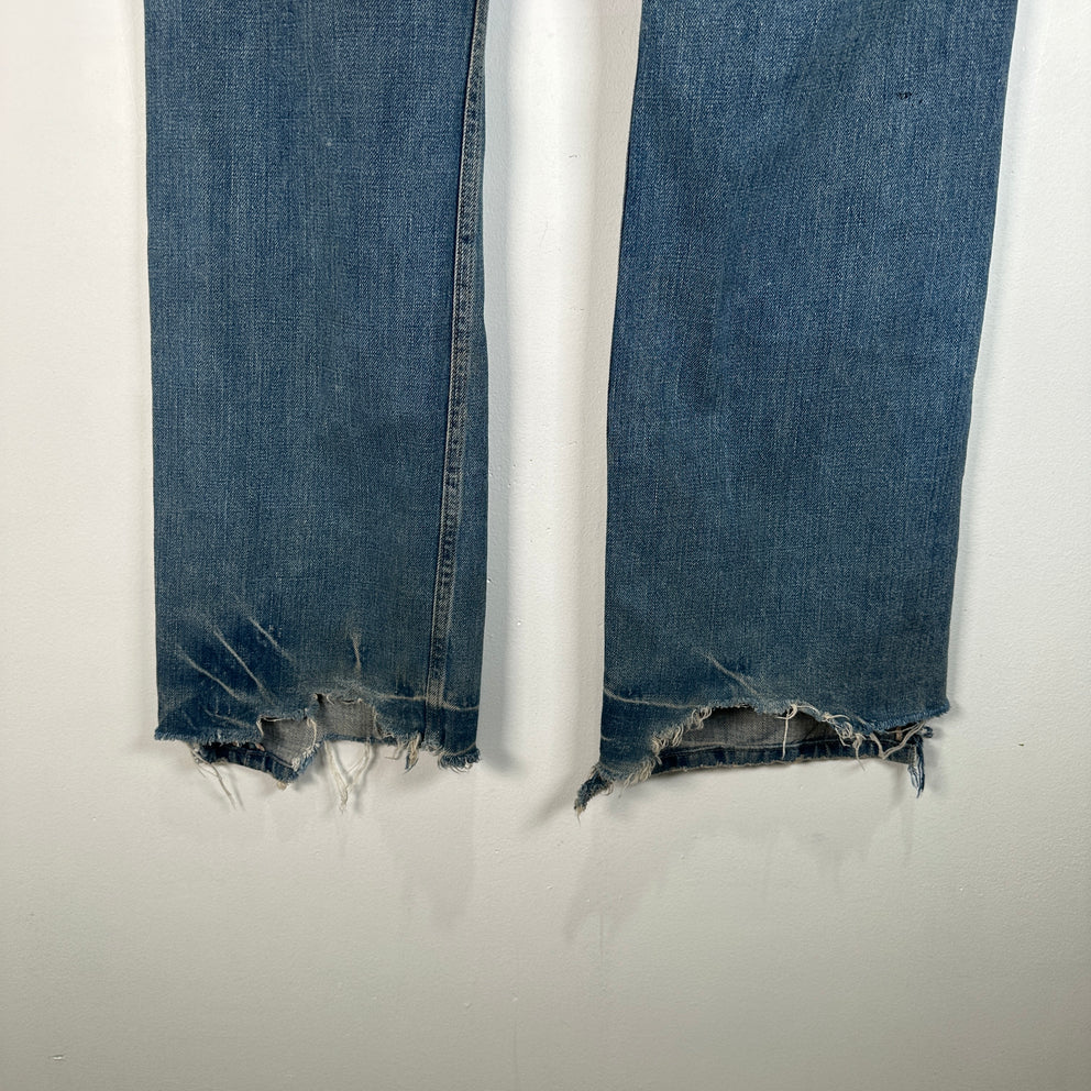 Rick Owens Vintage Slab Blue Distressed Jeans Size 30