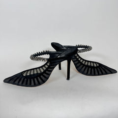 Jimmy Choo Bing 100 Crystal Embellished Heels Size 37.5