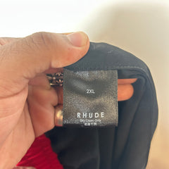 Rhude Red Logo Nylon Shorts Size XXL
