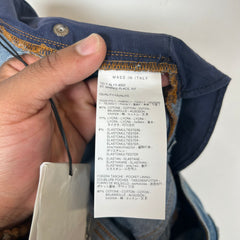 1017 Alyx Mid Blue Super Skinny Treated Jeans Size 34