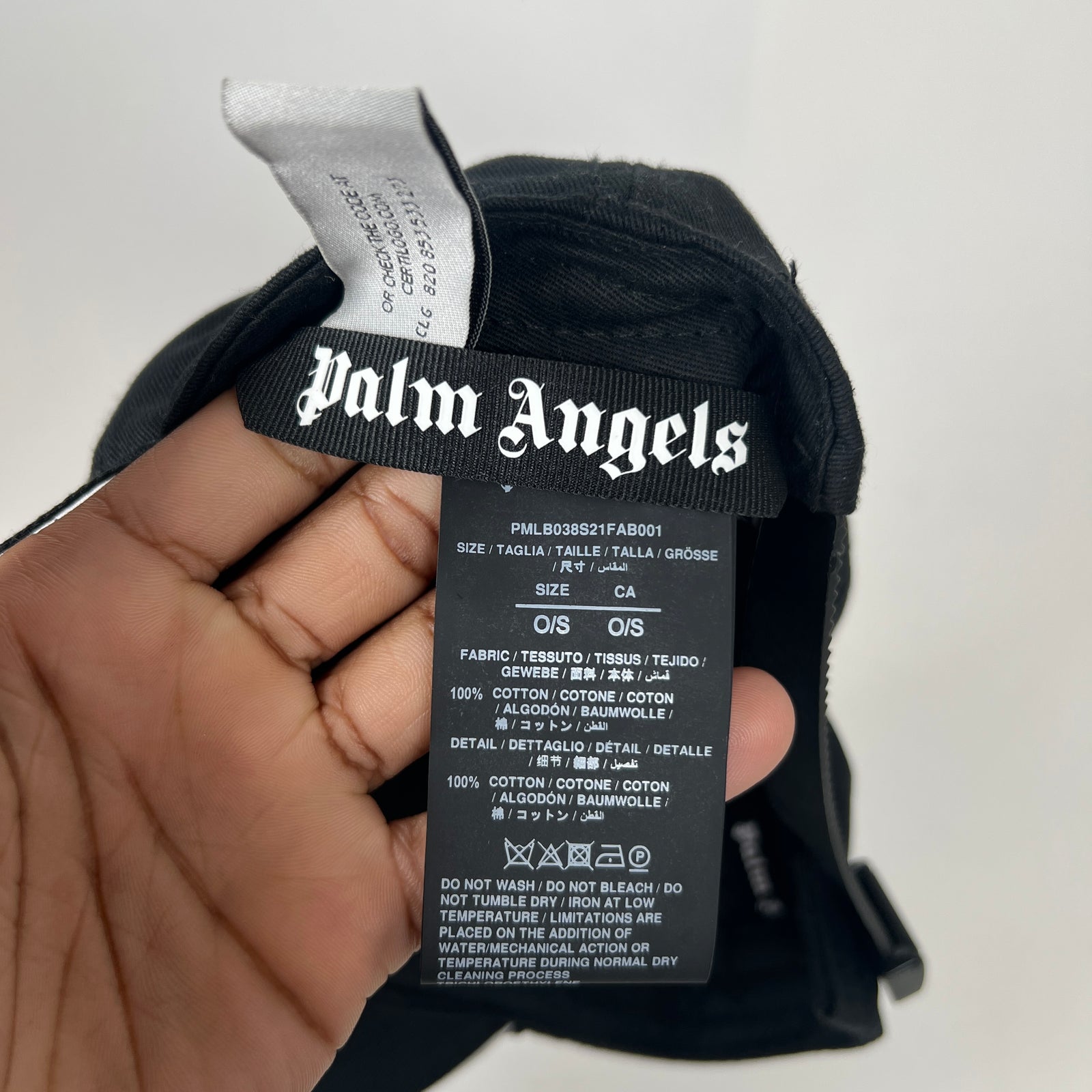 Palm Angels Black Teddy Bear Hat