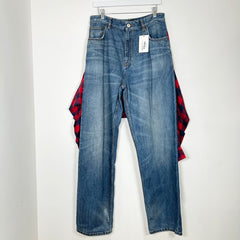 Balenciaga Flannel Shirt Jeans Size M