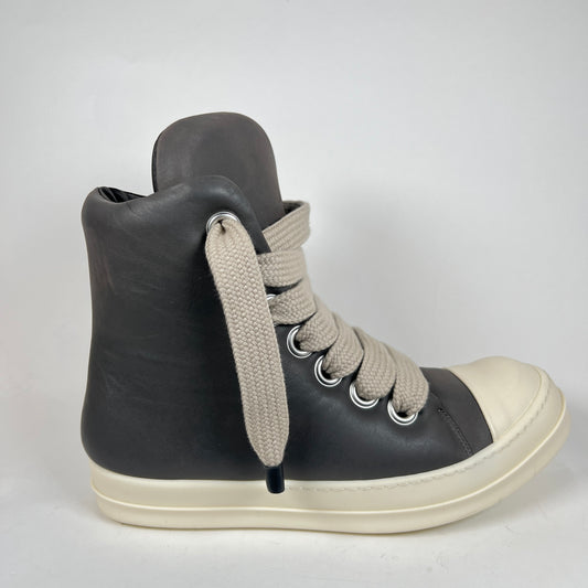 Rick Owens Dark Dust Jumbo Lace Padded High Ramones Size 45