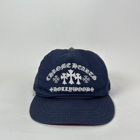 Chrome Hearts Navy Triple Cross Gas Station Hat