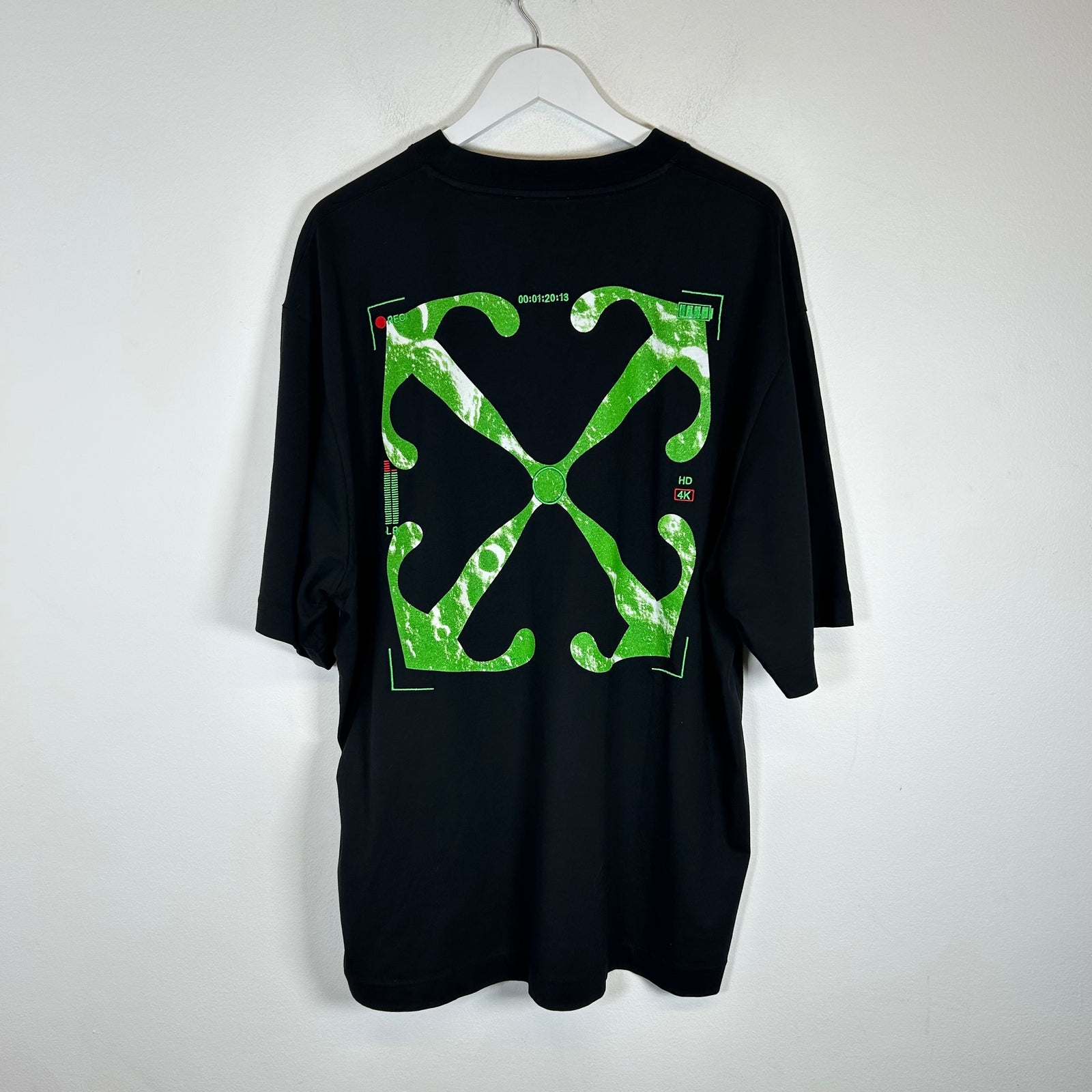 Off-White Black/Green Arrows T-Shirt Size XXL