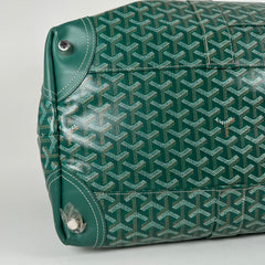 Goyard Goyardine Green Boeing 55 Travel Duffle Bag