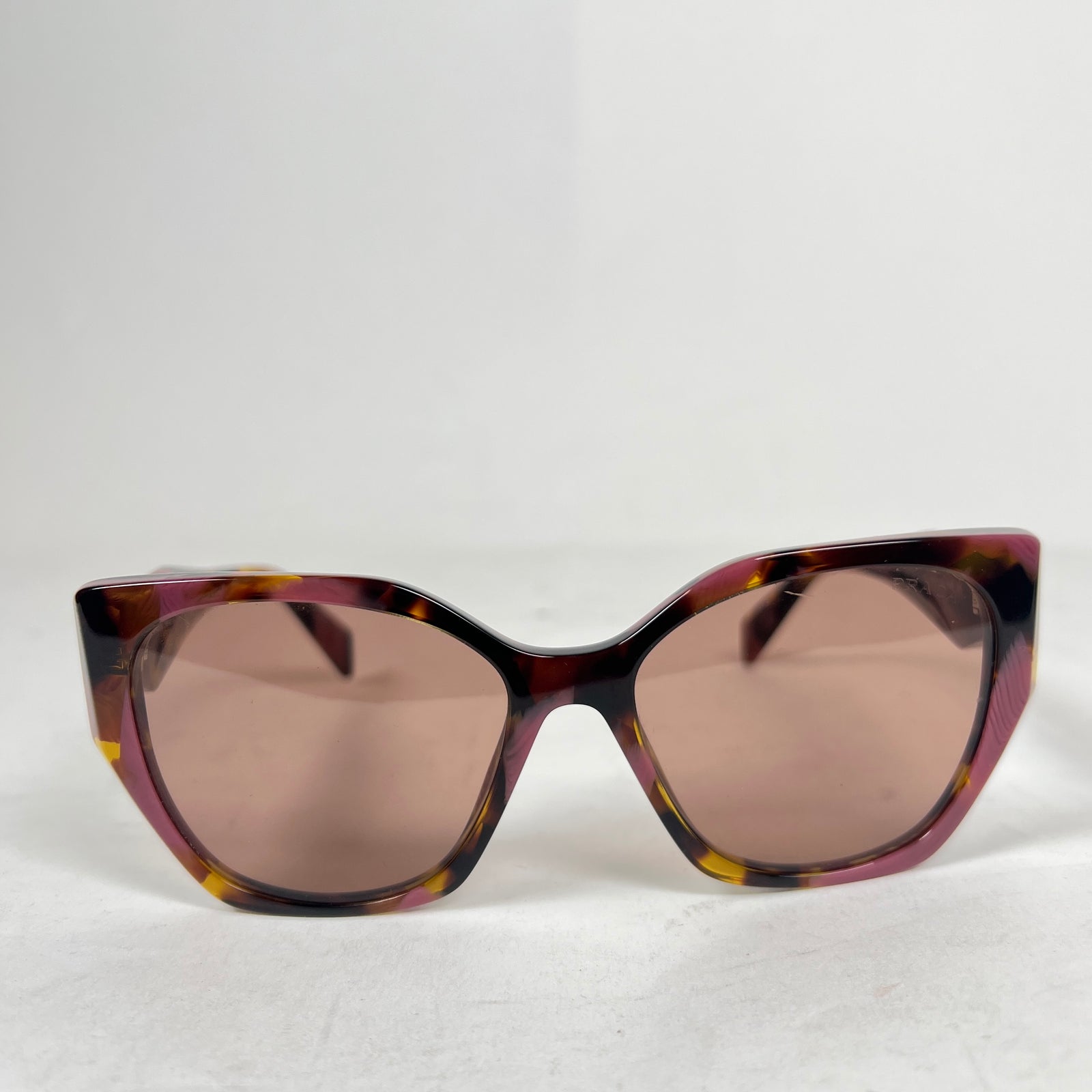 Prada Pink PR 19ZS Rectangle Sunglasses