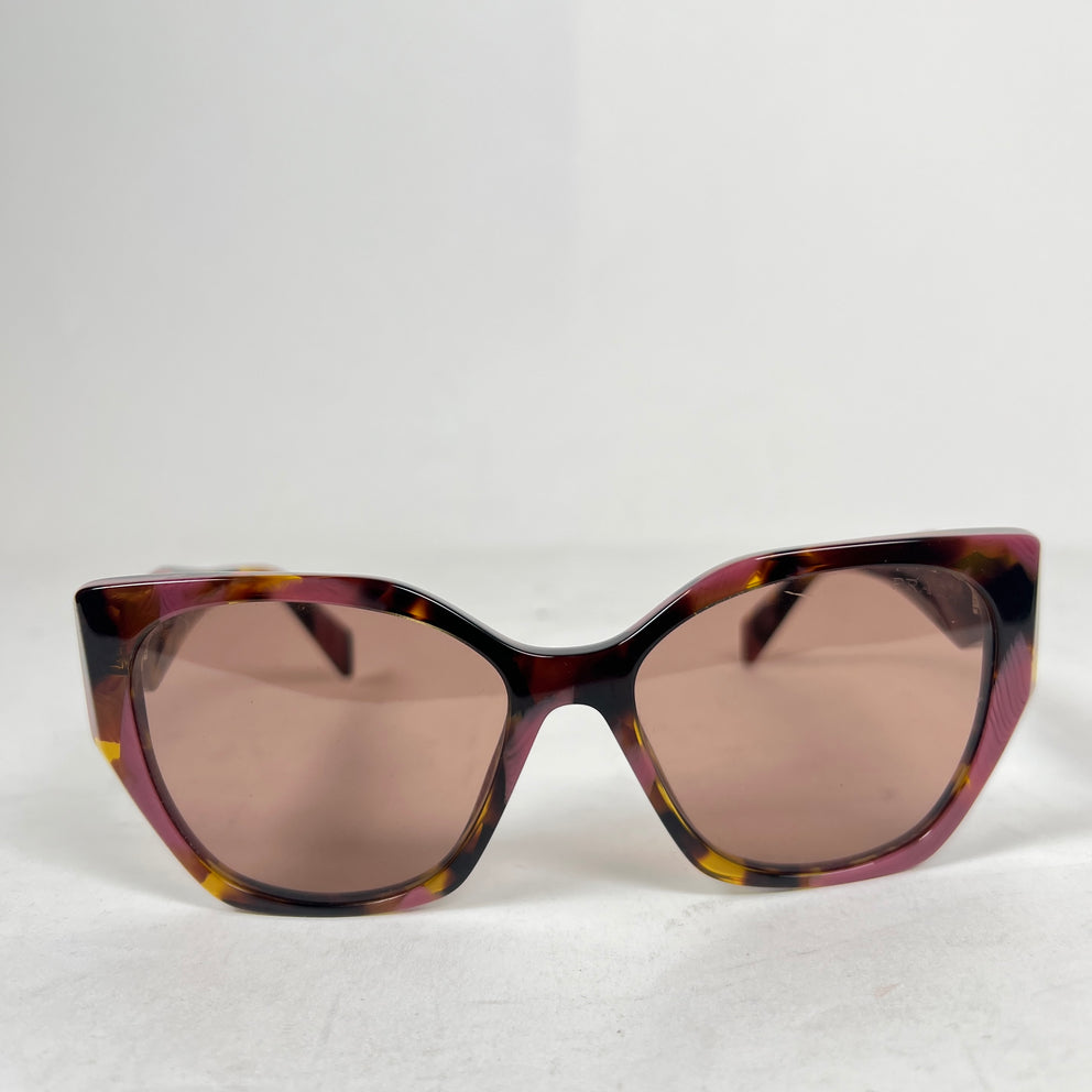 Prada Pink PR 19ZS Rectangle Sunglasses