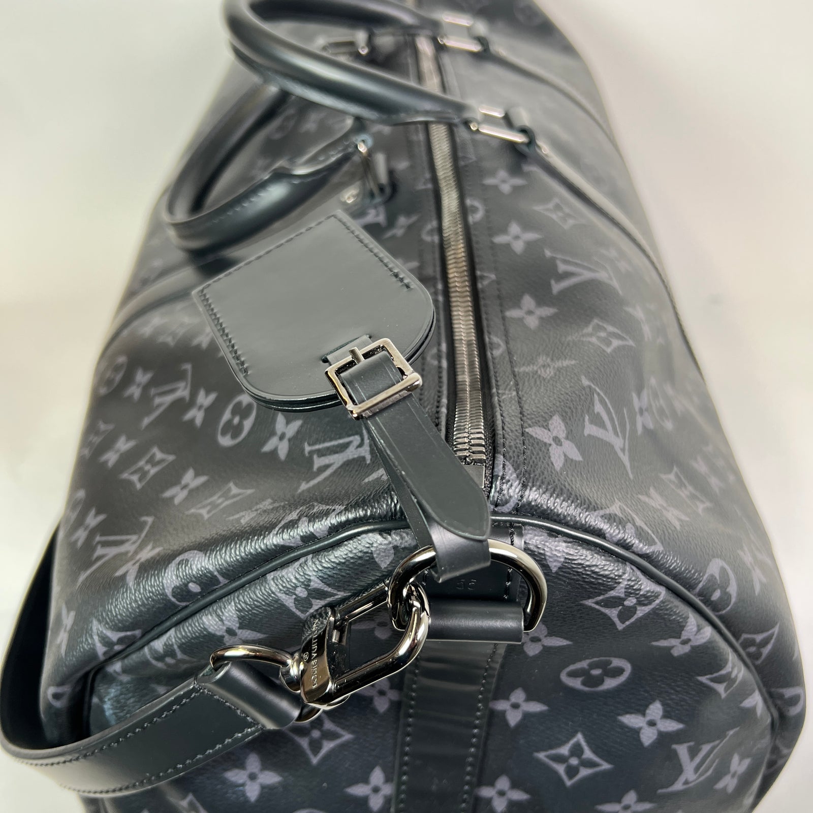 Louis Vuitton Monogram Eclipse Bandouliere Keepall 55