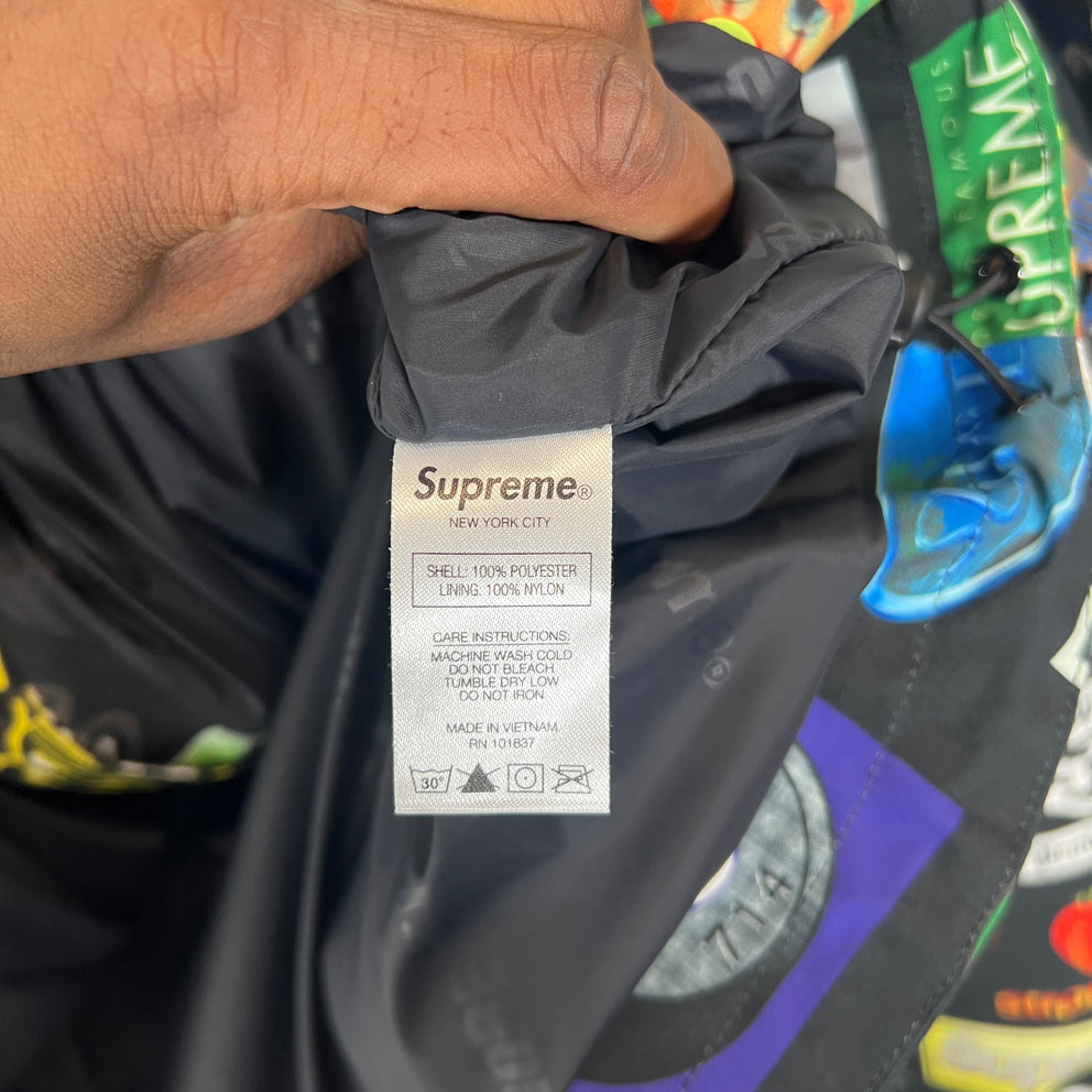 Supreme GORE-TEX SS21 Black Stickers Shell Jacket Size L