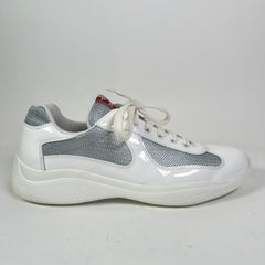Prada White Patent Leather America Cups