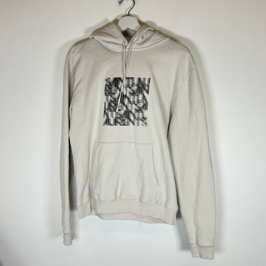 Saint Laurent Beige Optical Illusion Hoodie Size S