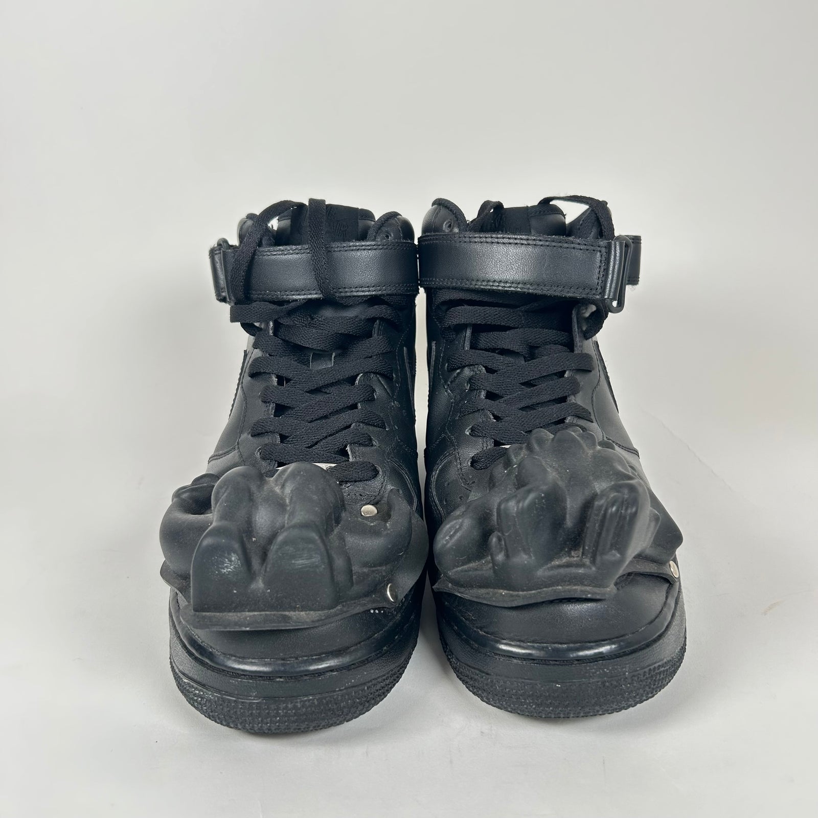 CDG X Nike Air Force One Mid Black Dinaosur Size 11