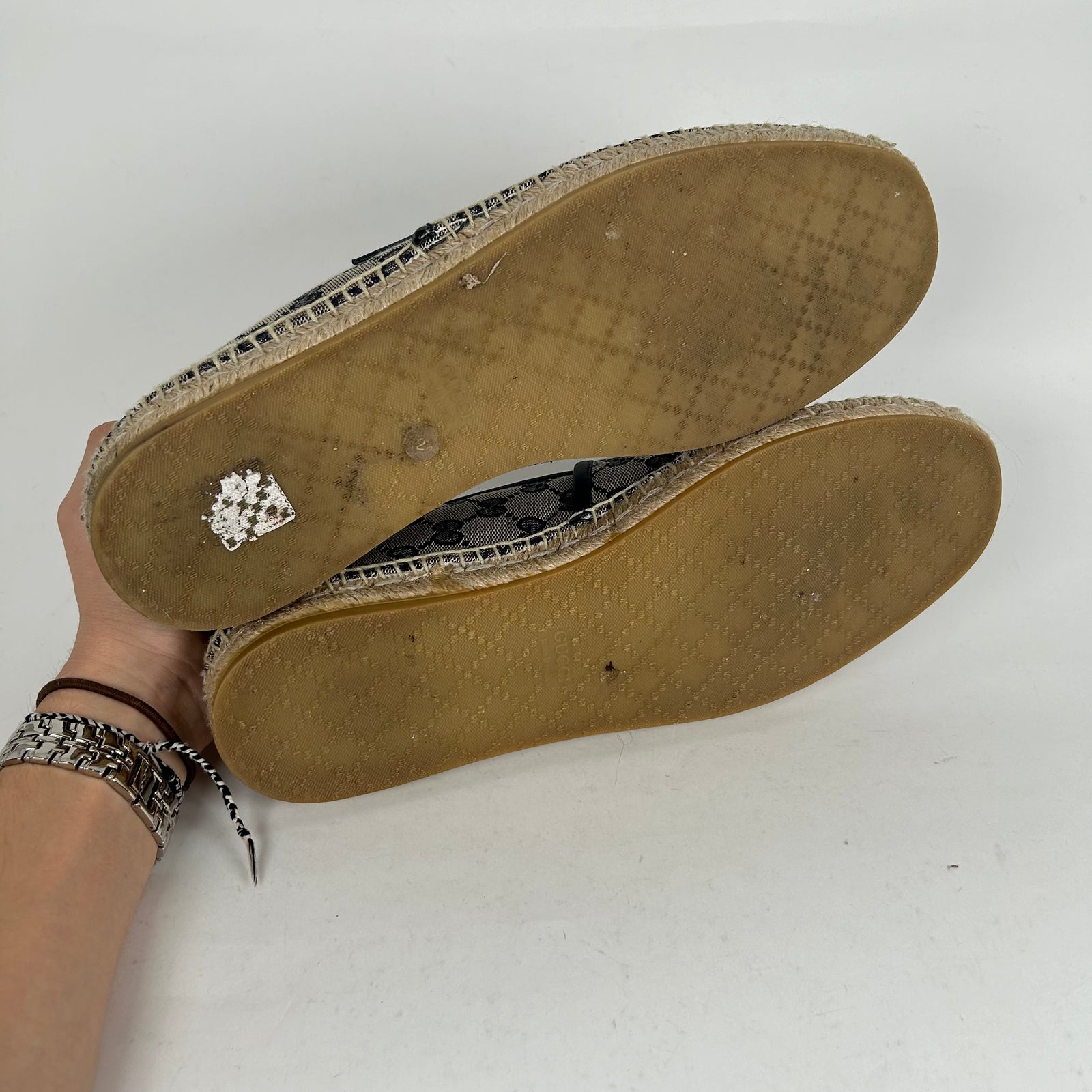 Gucci Navy Espadrilles Slip-on Sneaker Size 14