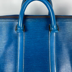 Louis Vuitton Blue Epi Leather Duffle Keepall Size 45