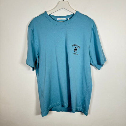 Helmut Lang Light Blue Societas Tee Size L