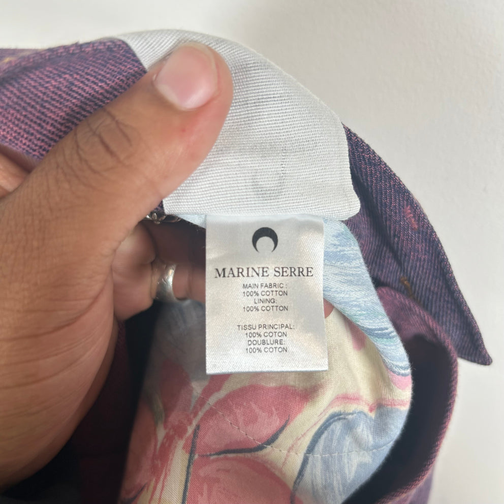 Marine Serre Purple Monogram Denim Jeans Size 32