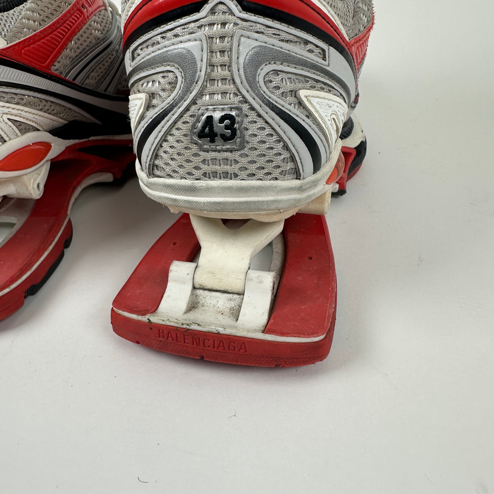 Balenciaga Red/Silver 'Xpander' Low-Top Sneaker Size 10