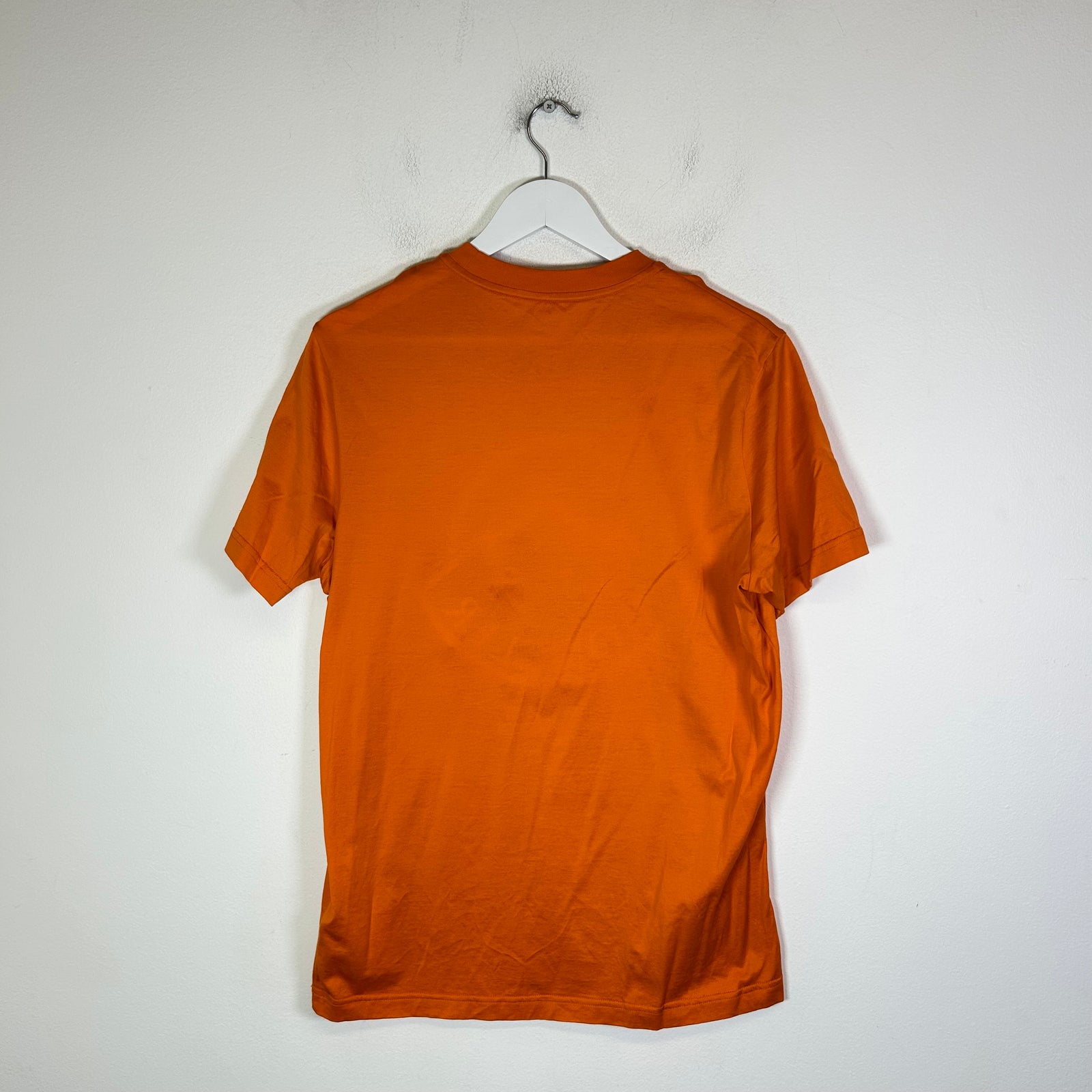 Moncler Orange/Olive Mountain Peak Logo T-Shirt Size M