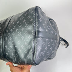 Louis Vuitton Eclipse Monogram Keepall Bandouliere 55