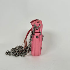 Balenciaga Pink Mini Le Cagole Heart Shoulder Bag