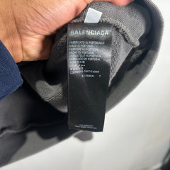 Balenciaga Care Label Grey Hoodie Size S