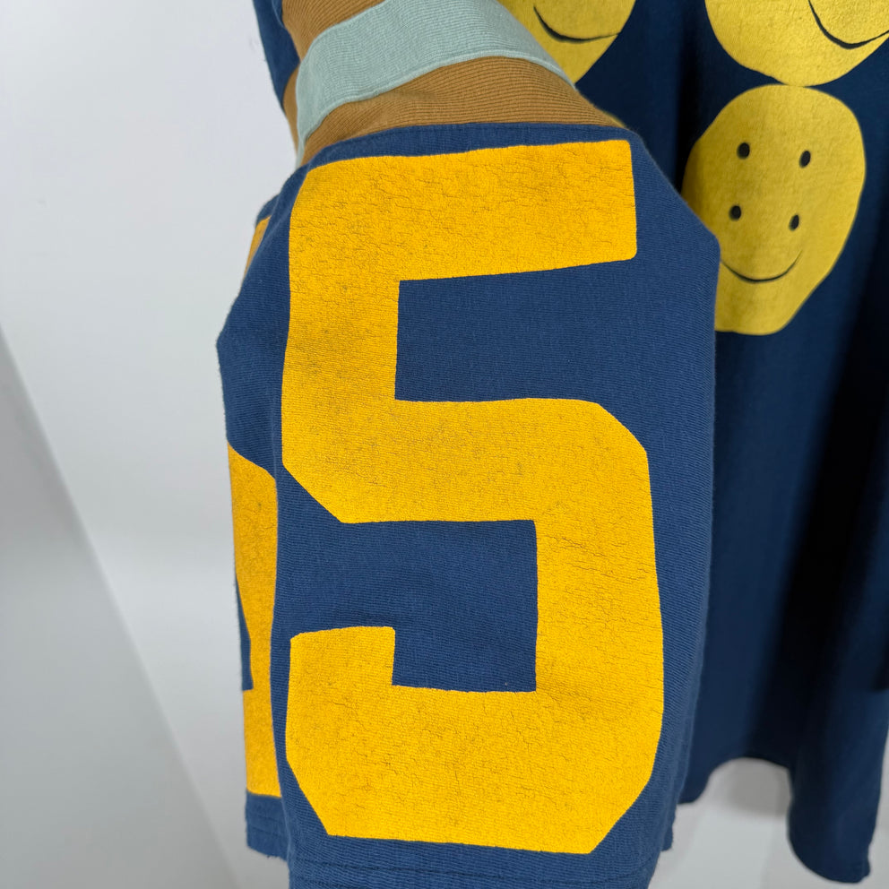 Kapital Smiley Face Jersey T-Shirt Size L