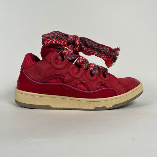 Lanvin Red Curb Sneakers Sz 44