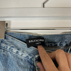Balenciaga Blue Baggy Fit Jeans Size L
