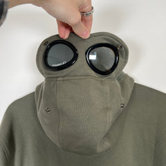 CP Company Olive Zip Up Hoodie Sz L