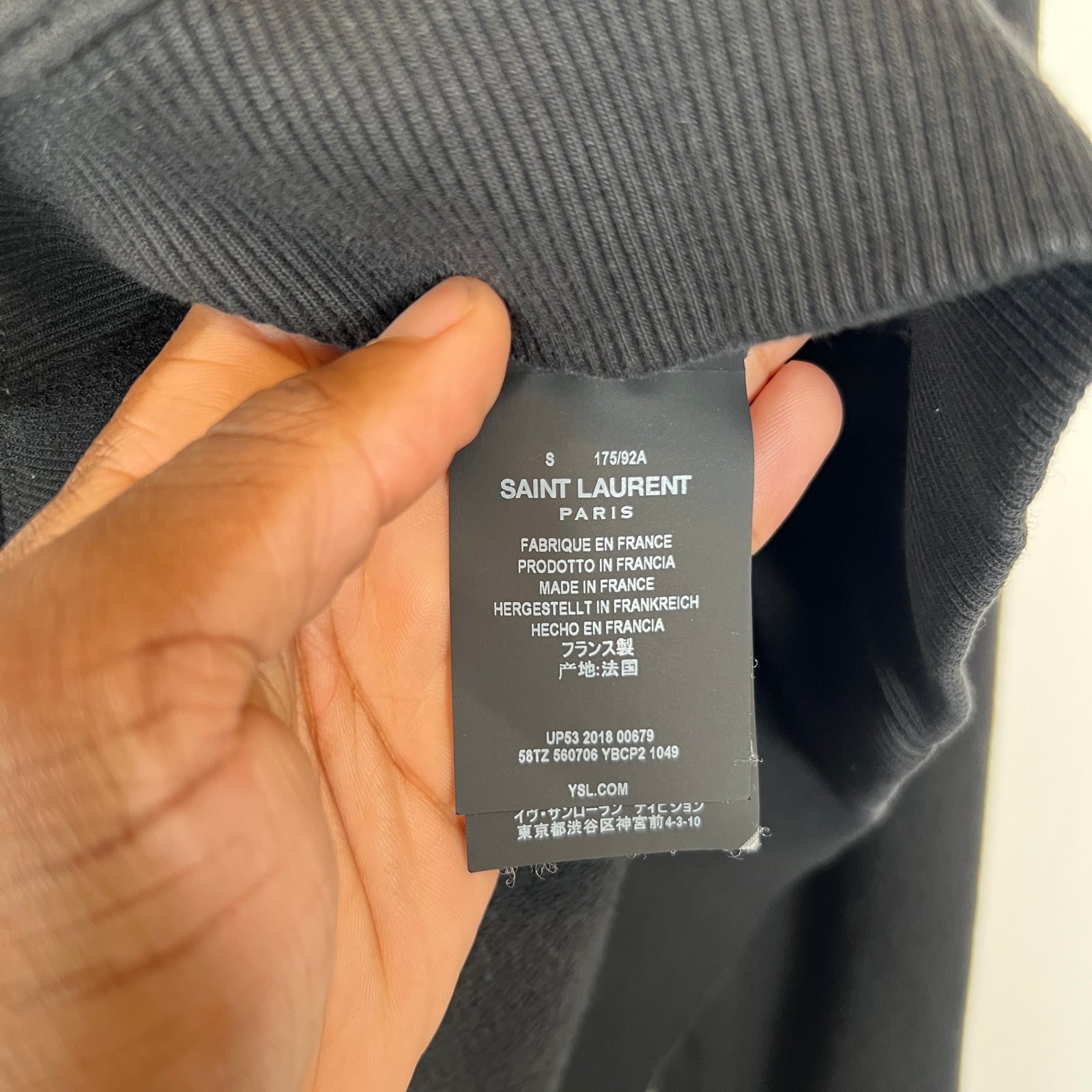 Saint Laurent Black 'Everything Now' Hoodie Size S