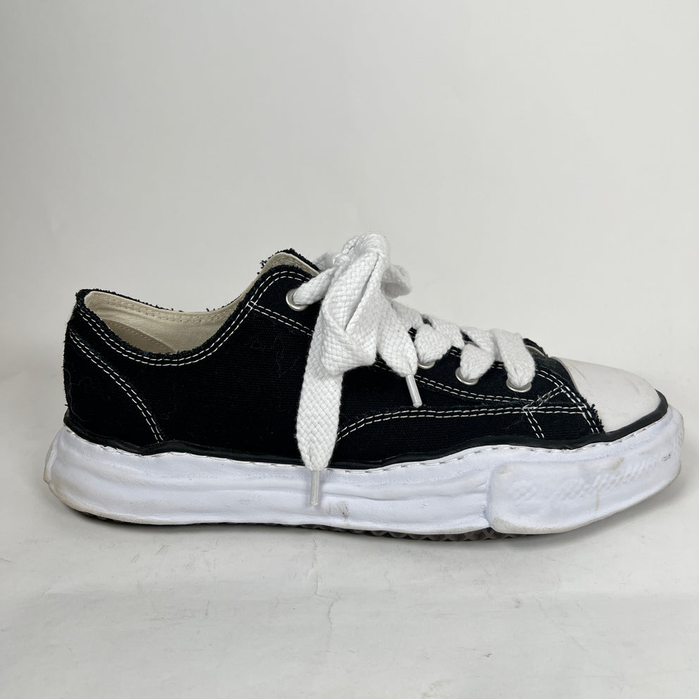 MMY Black/White Hank OG Sole Canvas Sneaker Size 45