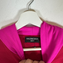 Balenciaga Red 'Your Logo Here' T-Shirt Hoodie Size M