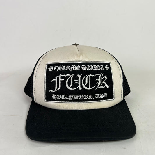 Chrome Hearts Smoked Fuck Hollywood Trucker Hat