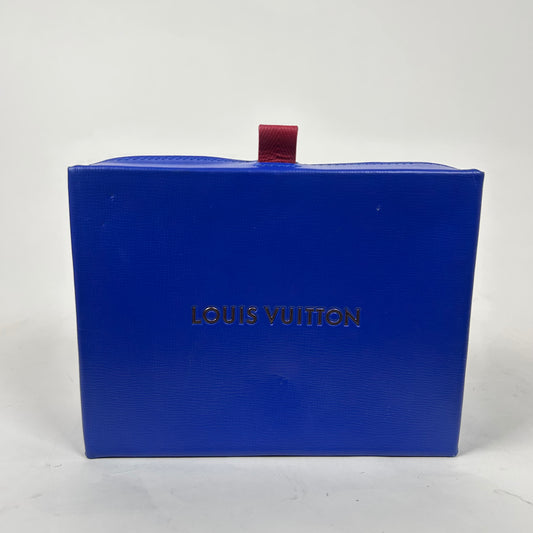 Louis Vuitton Blue Leather Shopper Crossbody Bag