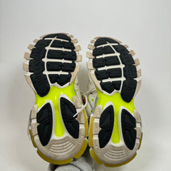 Balenciaga White/Neon Yellow Track Sneakers Size 43