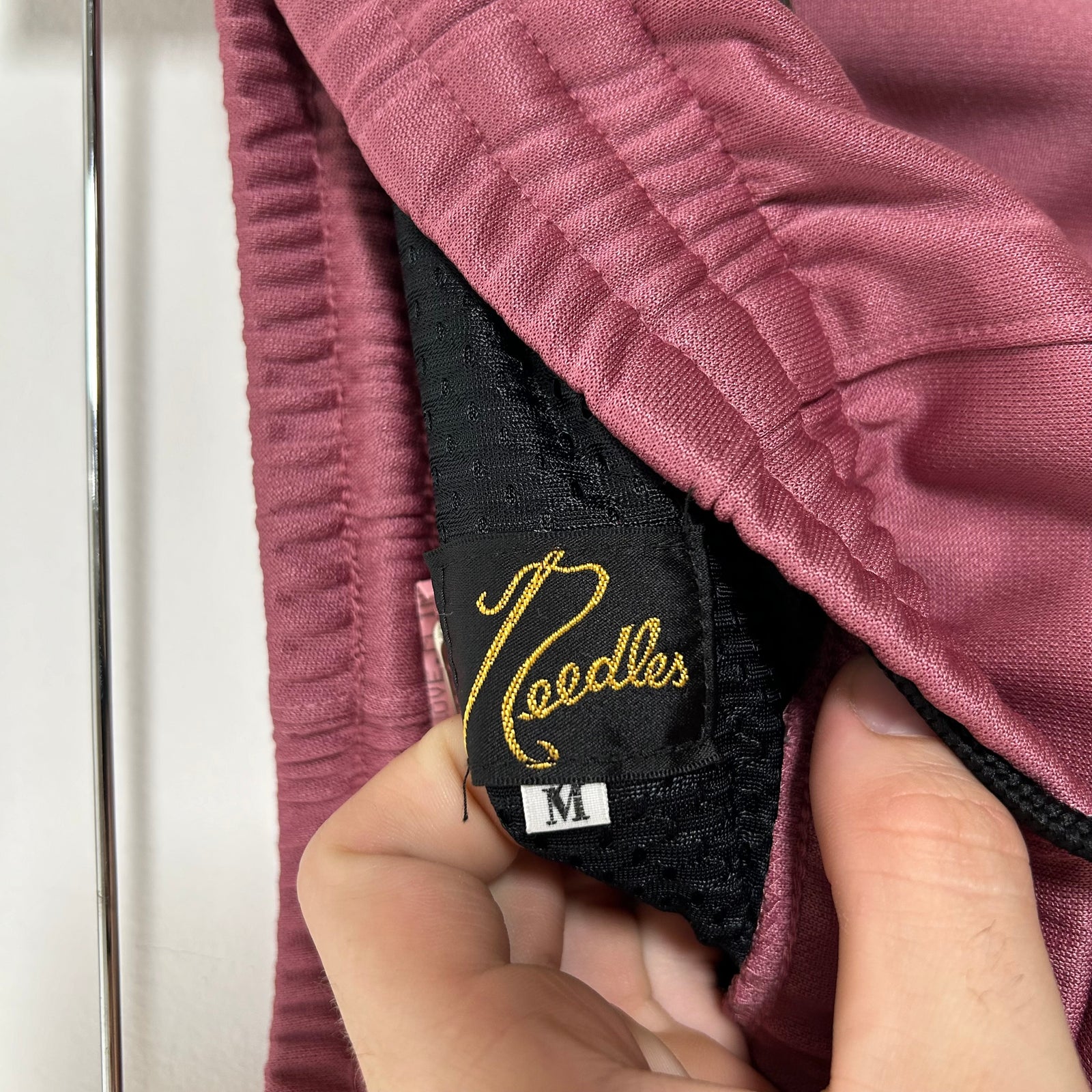 Needles Pink Wide Leg Track Pants Size M