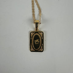 Her Children Torch Frame 18k Plated Gold Pendent