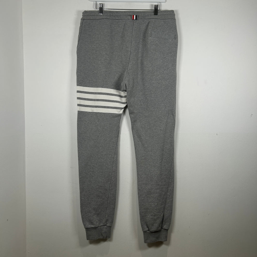 Thom Browne Grey 4-Bar Sweatpants Size 5