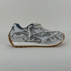 Bottega Veneta Orbit White/Silver Sneaker Size 41