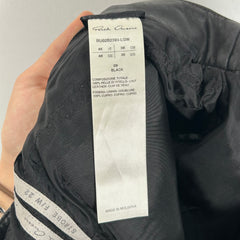 Rick Owens Black Calf Leather Tyrone F/W 22 Strobe Pants Size 46