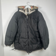 Burberry Reversible Check Puffer Jacket Size XL