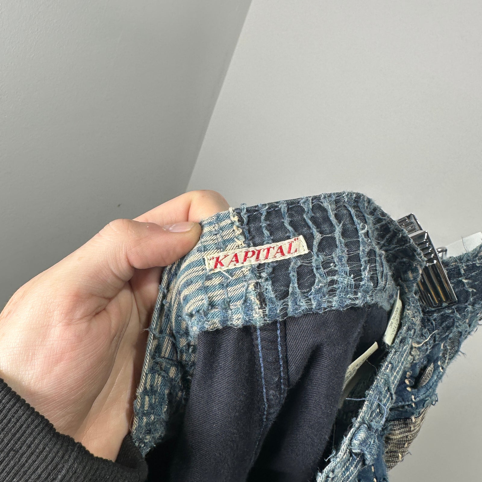 Kapital Boro Denim Shorts Size 34
